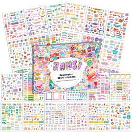 Aesthetic Planner Stickers for Fun Planning - 1300+ Cute Sticker Accessories to Decorate & Improve Your Planners, Calendar, Journal and Scrapbooking