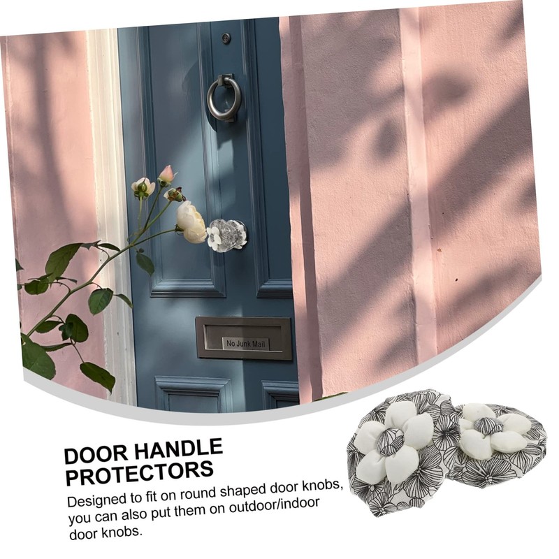 Angoily 4pcs Door Handle Covers Anti-Freeze Knob Protectors for Home