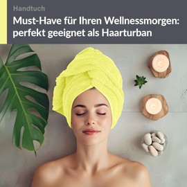 Lashuma Cotton Hand Towel 50 x 100 cm in Aniseed Green - Soft, Luxurious, Ideal for Wellness and Beach Visits