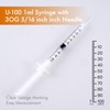 1ml/cc 30G 8mm Syringes, Lab Dispensing Syringe, Individual Wrapped, 20