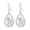 Midari Daisies Earrings for Women 925 Sterling Silver Two Daisy