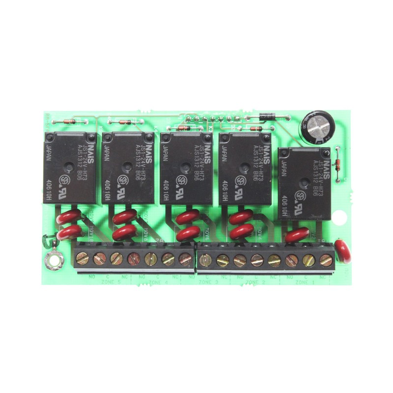 Fire Lite Alarms RM-5F Optional Five-Zone Form-C Relay Module Card