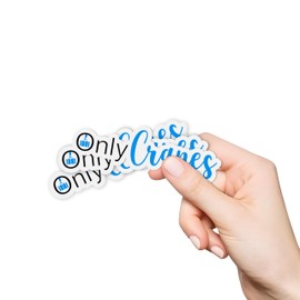 (3Pcs) Only Cranes Sticker Lineman Hard Hat Sticker Cranes Sticker Electrician Sticker Funny Sticker Water Assitant Die-Cut Vinyl Dad Decals for Laptop, Phone Water Bottles Kindle Sticker (3 Inches)