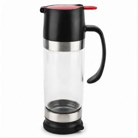 No-Drip Glass Honey Dispenser with Trigger Handle – Syrup Pourer for Pancakes, Tea, Coffee & Breakfast Tables