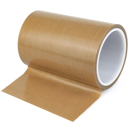 HZCOYIM Teflon Fabric Tape (6-inch x 33 Feet) High Temperature PTFE Coated Fiberglass Adhesive Heat Tape for Vacuum Sealer Machine, Hand Impulse Sealers Insulation