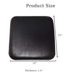 HMZ Rollator seat Cushion,Replacement seat for rollator Walker 12"x12",Rolling Walkers Replacement Parts.(1Ea Black)
