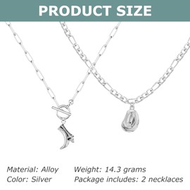 Cowgirl Necklace for Women, Western Cowboy Boots Pendant Necklace Double Layered Collarbone Chain Necklaces Cowgirl Accessories for Women Trendy Personality Punk Unique Niche Design Accessories Silver