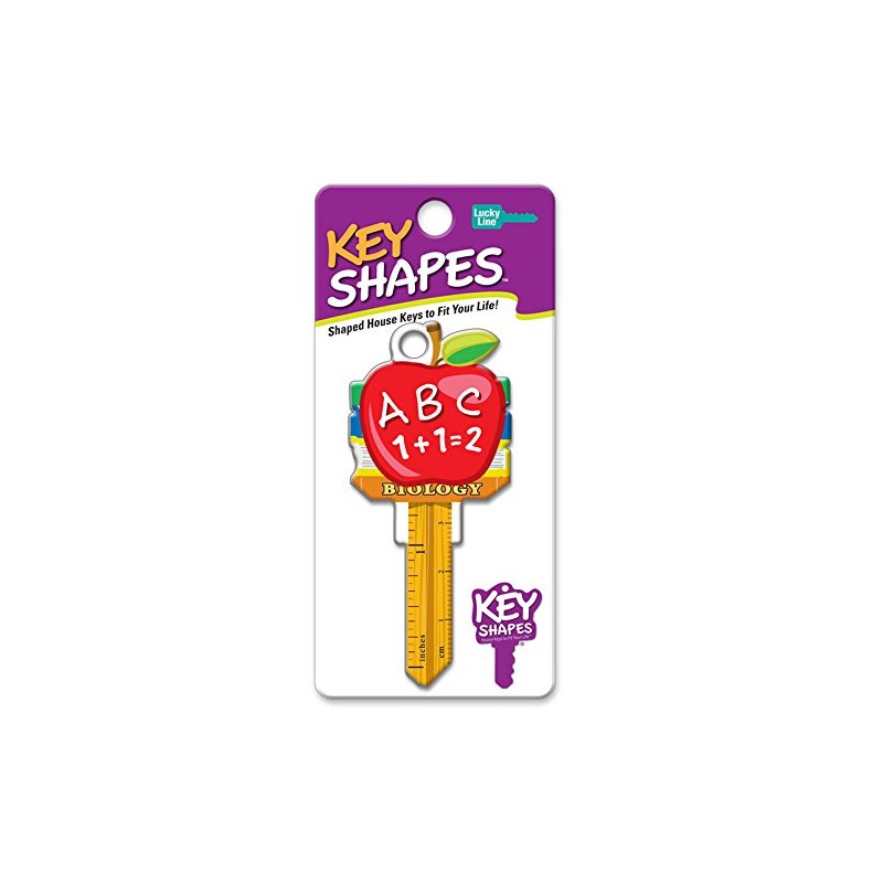 Lucky Line Key Shapes, TEACHER, House Key Blank, KW1/11, 1