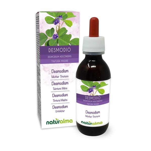 Desmodium (Desmodium adscendens) Leaves Alcohol-Free Mother Tincture Naturalma Liquid Extract Drops 120 ml Dietary Supplement Vegan