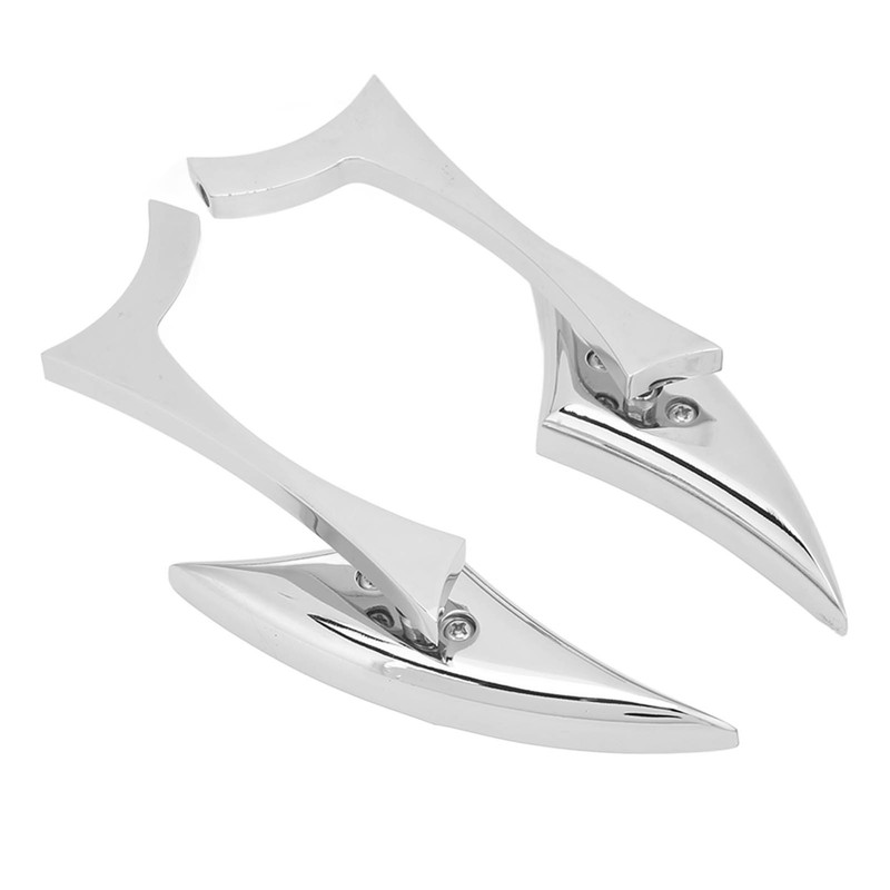 Motorcycle Spear Blade Mirrors 180 Degree Adjustable Rear View Side