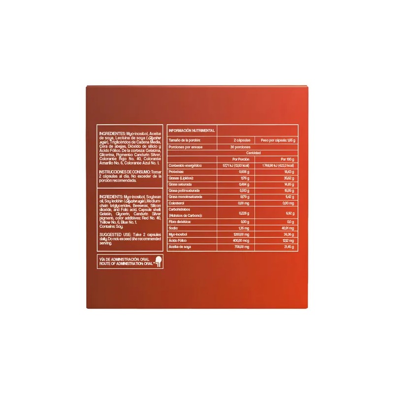 Myo Inositol Cápsulas Total Plus Suplemento Nutricional Sabor Uds
