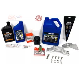 YAMAHA OEM F150 Outboard Oil Change Kit 4M Fuel Filter Trim Tab Anode Kit G Lube