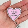 Be So for Real Right Now Badge Reel Retractable, Funny