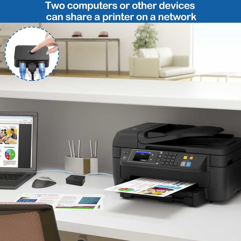 keyxer USB 2.0 Printer Sharing Switch mit 2 Ports |
