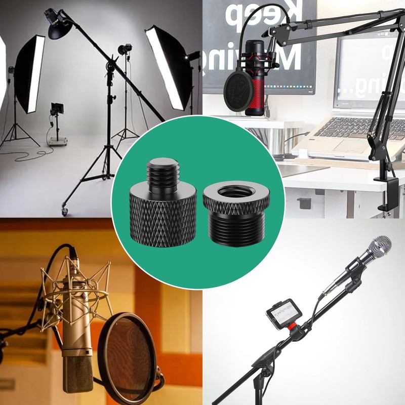 Rigych Mic Stand Adapter 5/8 Female to 3/8 Male &