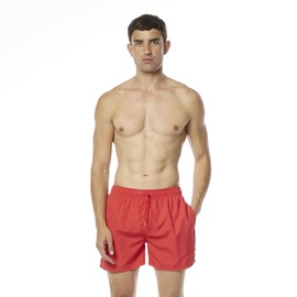 bruno banani Men's Boxer Wave Line 2.0 - Timeless Swimming Trunks, Quick-Drying, Simple Swimming Shorts with Practical Pockets, Subtle Logo, Ideal Fit, Size S-XXL (Pack of 1), red