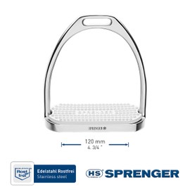 Herm Sprenger Fillis Stirrup Irons - White 4 3/4
