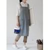 Denim Cotton Canvas Cross Back Aprons Solid Color Shop Kitchen