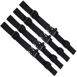 Verazquy 4Pcs Adjustable Backpack Chest Straps, Heavy Duty Quick Release Sternum Strap for Hiking, School Bags Travel, Non-Slip, Universal Fit for Adults Kids (Black)