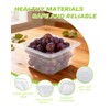 WELKOR 6 Pack Polypropylene Food Storage Containers for Party, Catering,