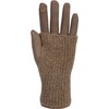 styleBreaker Women's Touchscreen Fabric Gloves with Removable Knitted Cuffs, Warm,