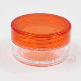Transparent Red Travel Cosmetic Container for Lip Balm and Cream Travel Container 26ea
