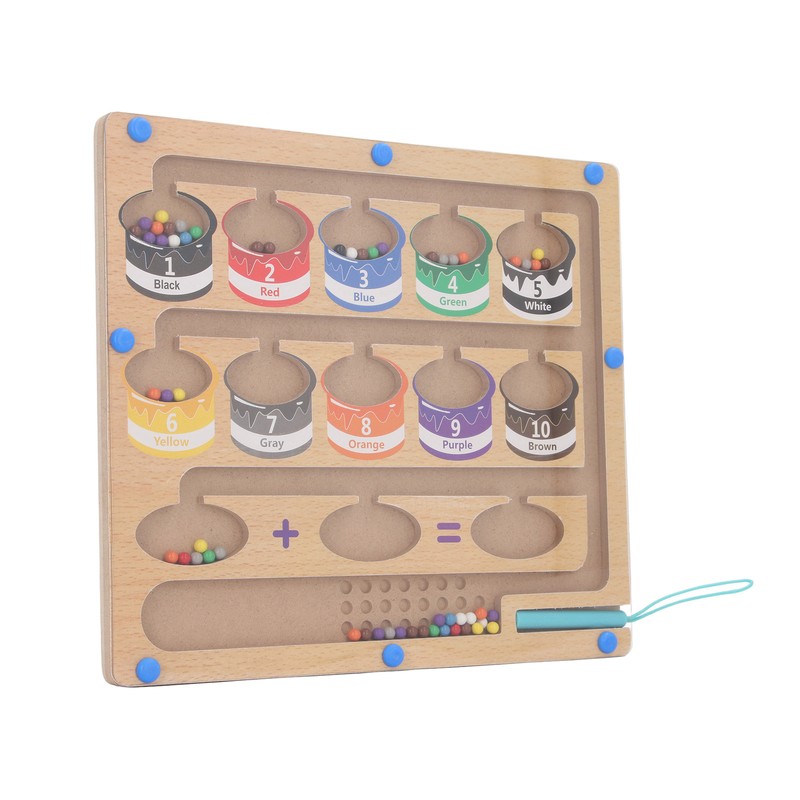 2 in 1 Magnetic Color and Number Maze Early Educational