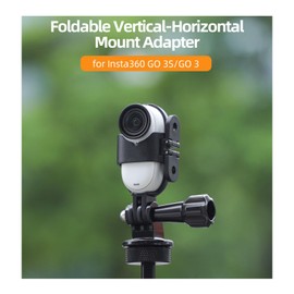YUULNMOP Plastic Multifunctional Foldable Vertical-Horizontal Mount Adapter Set Compatible with Insta360 GO 3S / GO 3 Action Camera Adaptor Mounting Bracket Accessories EGHA1762