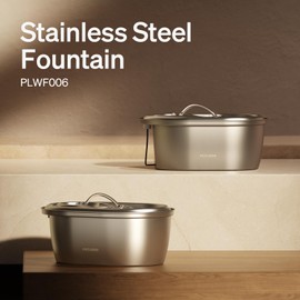 PETLIBRO 4 Pack Replacement Filters for Stainless Steel Cat Water Fountain PLWF003 / PLWF006, Adjustable Water Flow Pet Fountain