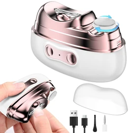 Electric Nail Clippers [2026 Model 4-in-1 Nail Clipper & Nail File & Nail Machine & UV Nail Light] 2 Speeds Electric Nail File Nail Care Exfoliating Cuticle Treatment Curling Thick Nails Nail Care