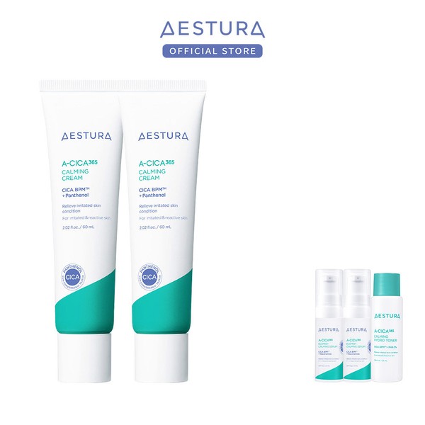 Aestra [December exclusive] Aseeka365 Moisture Calming Cream 60ml x 2