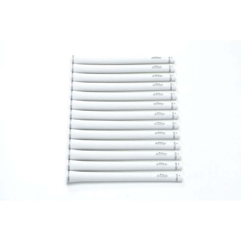 elitegrips SX38 Golf Grips, Set of 13, Silver White, Backline