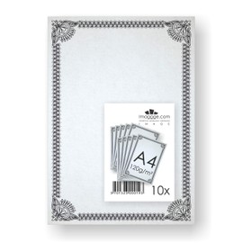 imaggge.COM 10 Sheets - A4 - 120g - Front / Back - Lightly Cardstock Diploma Certificate Sheets - Parchment Treasure Map