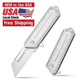 Outdoor Carbon Steel Hunting Knife Replaceable Blades Utility Knives 420j2 Handle Camping Folding Pocket Knifecolor: MG-05, blade length: 49mm, blade width: 19mm, type: Pocket Knife