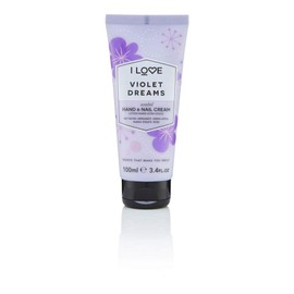 I Love Violet Dreams Scented Hand and Nail Cream - Hand Cream for Dry Hands - Vitamin E, Coconut Oil, and Shea Butter - Silicone Free - 3.4 oz
