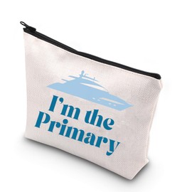 KUIYAI Yachting Gift Yacht Sailing Gift Reality TV Show Merch I'm The Primary Makeup Zipper Pouch Bag Below Deck Gift for Fans (I'm The Primary)