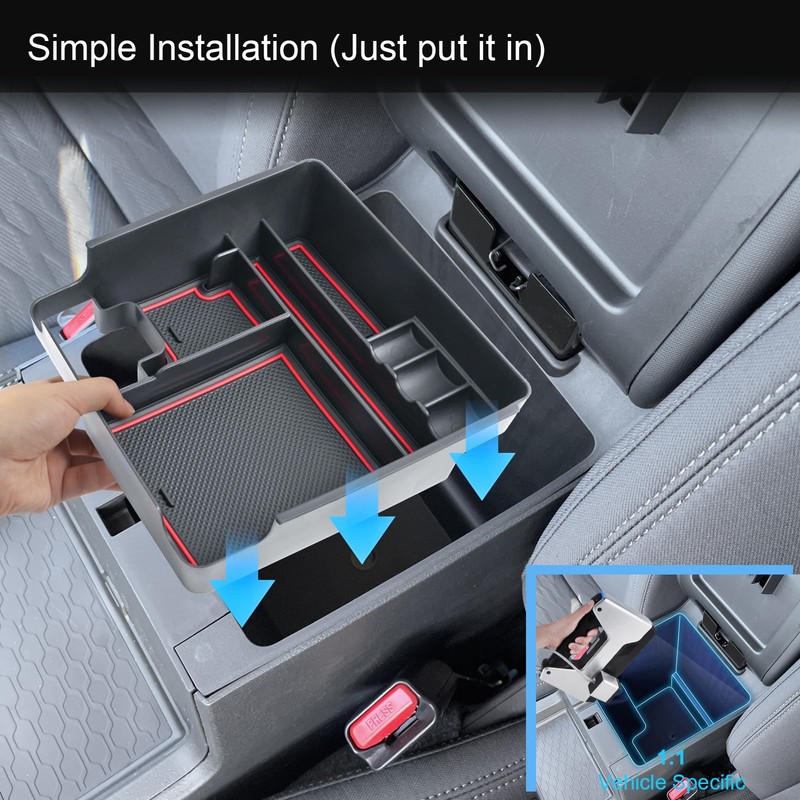 Coleya 2022-2024 2025 Frontier Center Console Organizer for Nissan Frontier