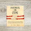 Partners in Crime 2 Matching Handcuff Wish Bracelets (Red String)