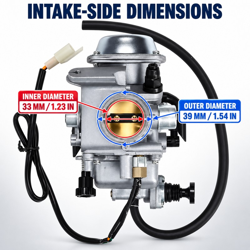 Carburetor with Heater for Honda FourTrax 300, Rancher 350 and