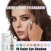 Liquid Glitter Eyeshadow Makeup with Metallic Shimmer, Waterproof & Smudge-Proof