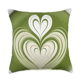 Green Matcha Japan Tea Throw Pillow