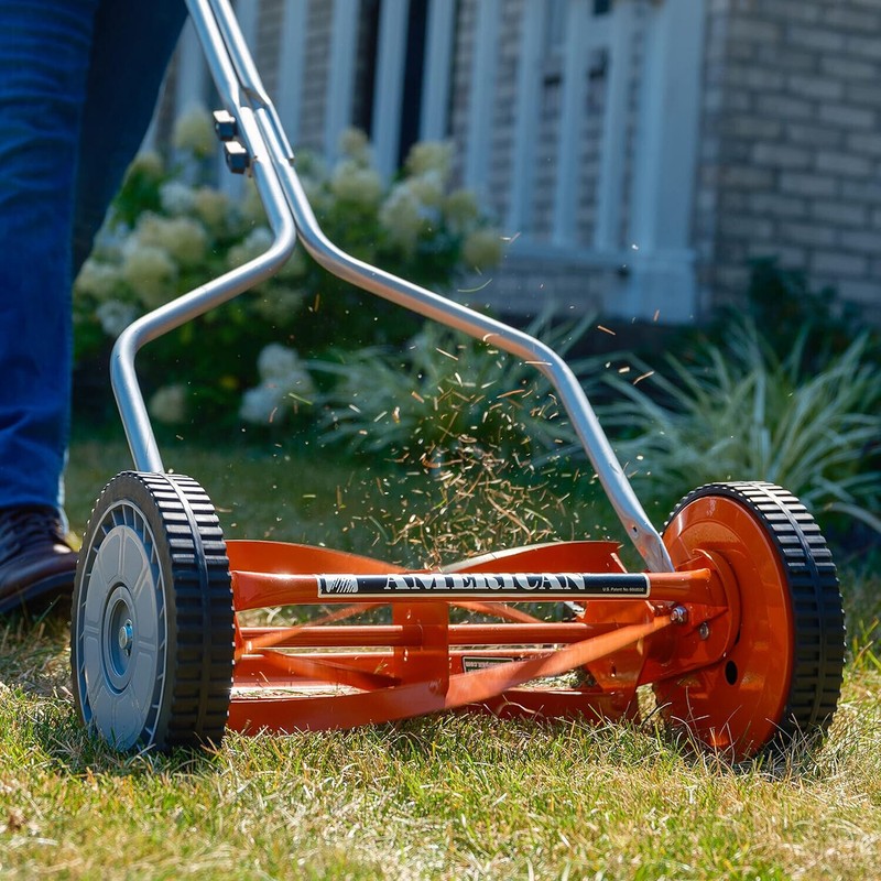 American Lawn Mower Company 1204-14 14-Inch 4-Blade Push Reel Lawn