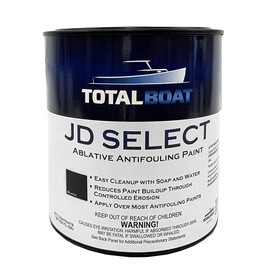 TotalBoat JD Select Ablative Antifouling Bottom Paint for Fiberglass, Wood and Steel Boats, Black, 1 Quart (Pack of 1)