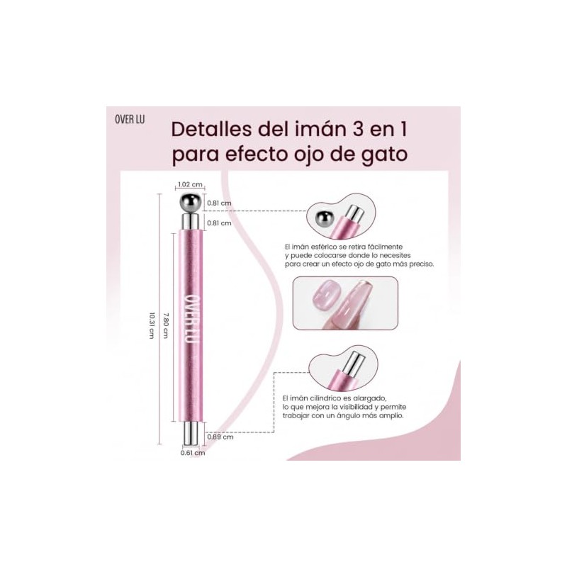 Over Lu | Imán para Uñas Ojo de Gato de