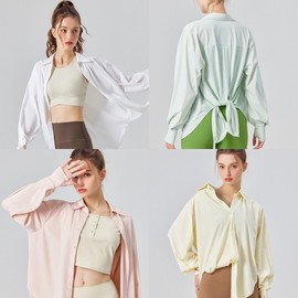 Ice Cool Sun Protection Rash Guard Shirt Green S-M 2ea