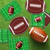 100pcs Football Plates and Napkins Party Supplies Kit, Large Touchdown