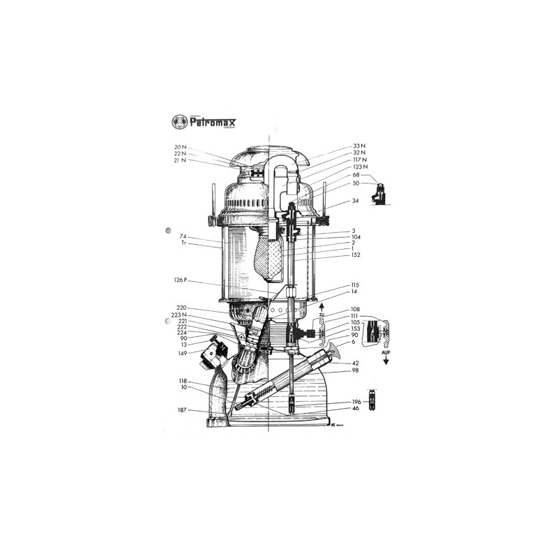 Petromax HK350/HK500 Lamp Side Reflector - Ideal Lantern Accessory for