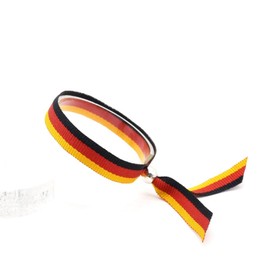 BDM Men's and women's fabric bracelet with the Flag of Germany, Belgium, Germany... Adjustable and perfect for soccer.