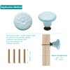Seimneire 12pcs Sky Blue Cabinet Knobs, Retro Ceramic Dresser Knobs,