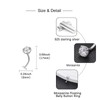 Senpotly 0.8ct 925 Sterling Silver Moissanite Floating Belly Button Ring